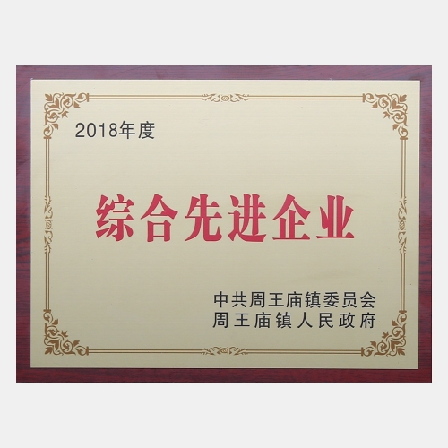 2018年度綜合先進(jìn)企業(yè)